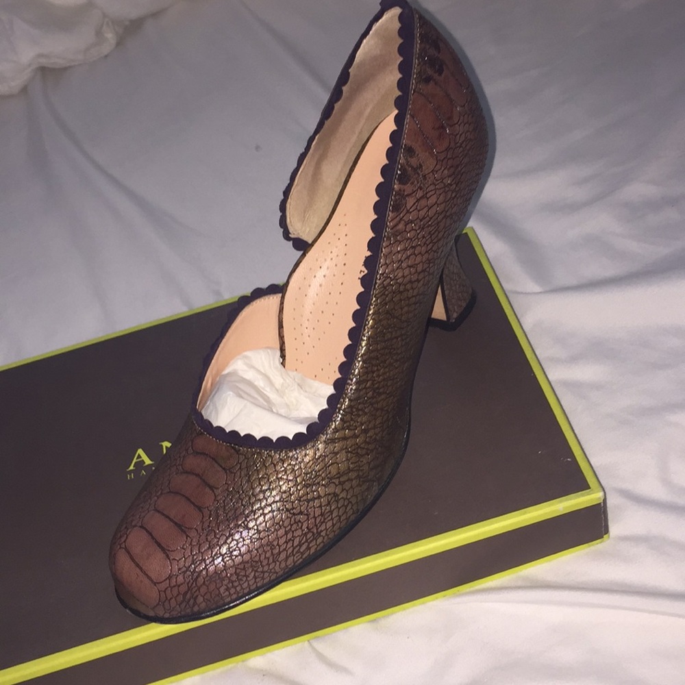 Anyi Lu snakeskin heels